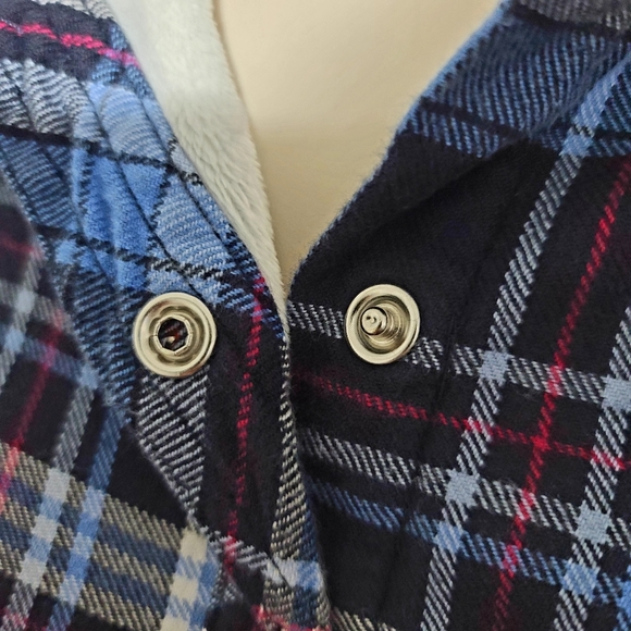 Lady Hathaway Plaid Button Down Flannel Sweater * - Picture 6 of 10